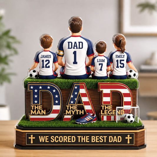 Best Dad - Personalized Custom Shaped Acrylic Plaque GAPJS10029