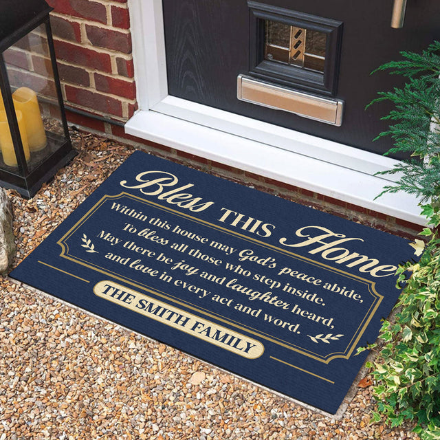 Peace In This Home - Personalized Doormat GDMJS10115