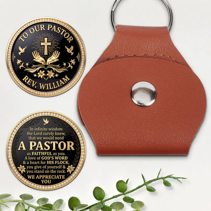 In Infinite Wisdom - Personalized Pocket Hug Gift for Pastor
