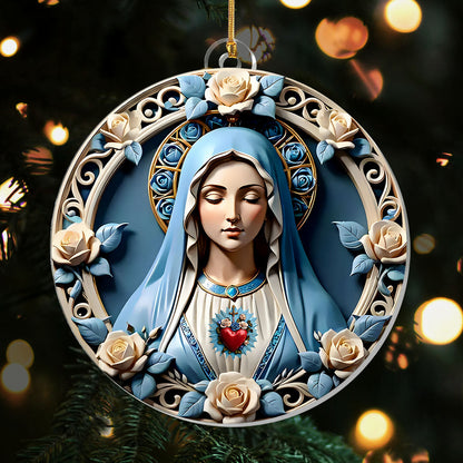 Sacred Heart Of Mary - Acrylic Ornament GOJS10056