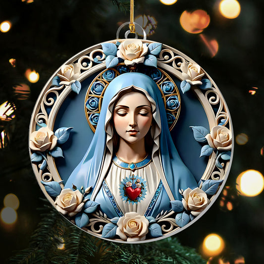 Sacred Heart Of Mary - Acrylic Ornament GOJS10056