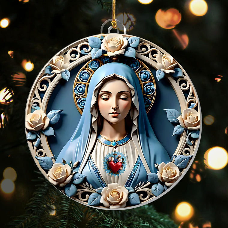 Sacred Heart Of Mary - Acrylic Ornament GOJS10056