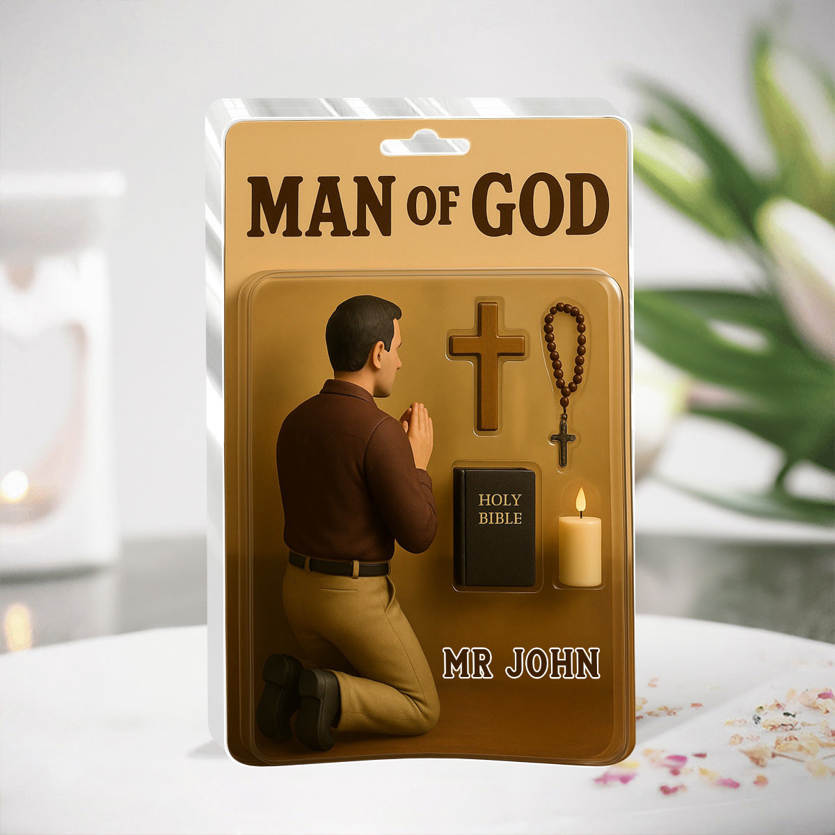 Man Of God - Personalized Acrylic Plaque Christian Decor GAPJS10233