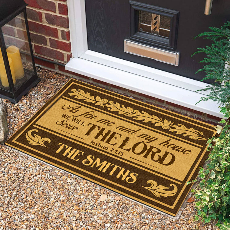 Bible Verse - Personalized Doormat for Christian Home GDMJS10044