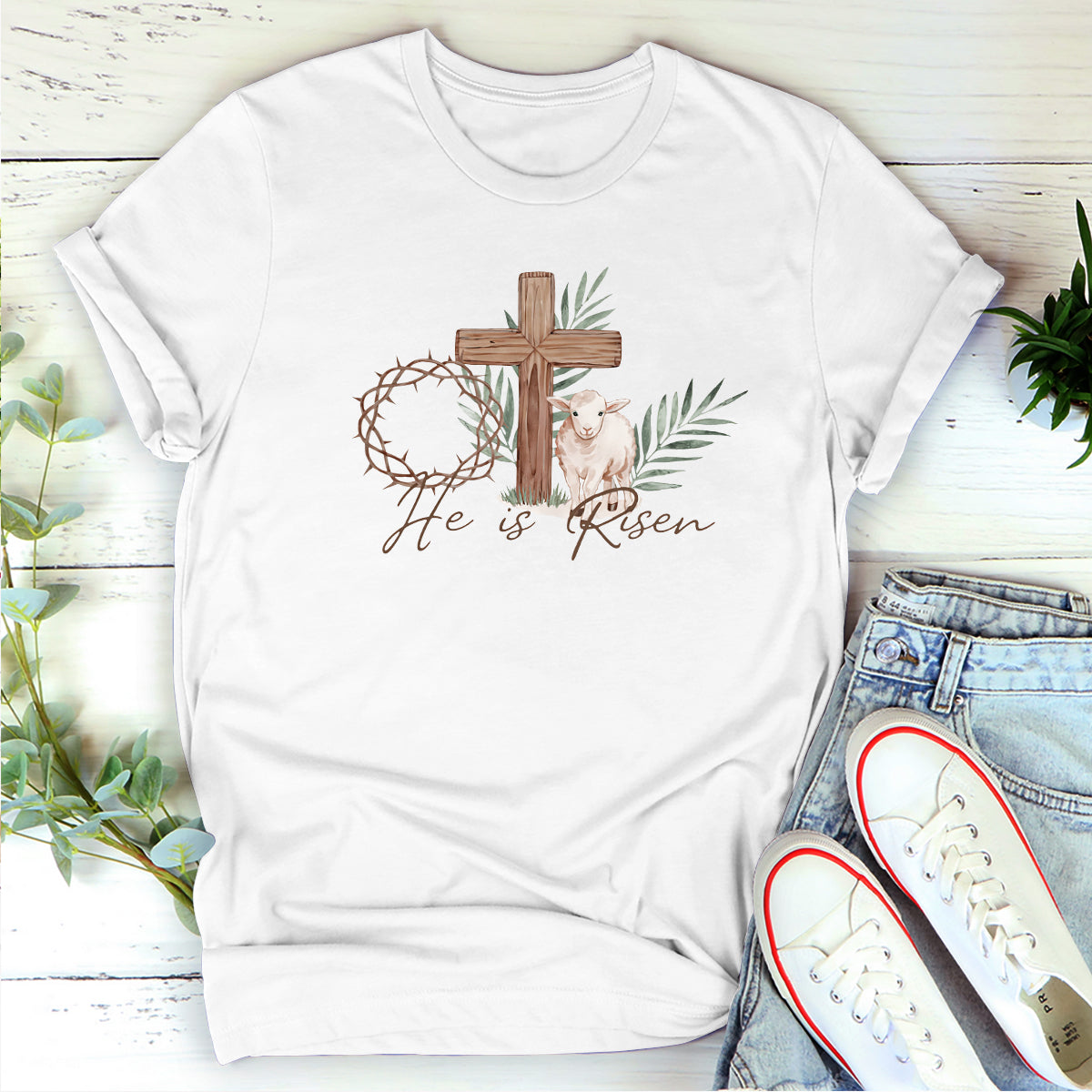 He Is Risen - 2D Unisex T-shirt GMJSTS200093