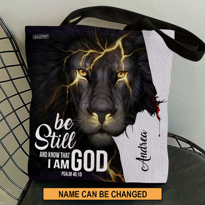 Be Still And Know That I Am God - Personalized Tote Bag GTTJS10173