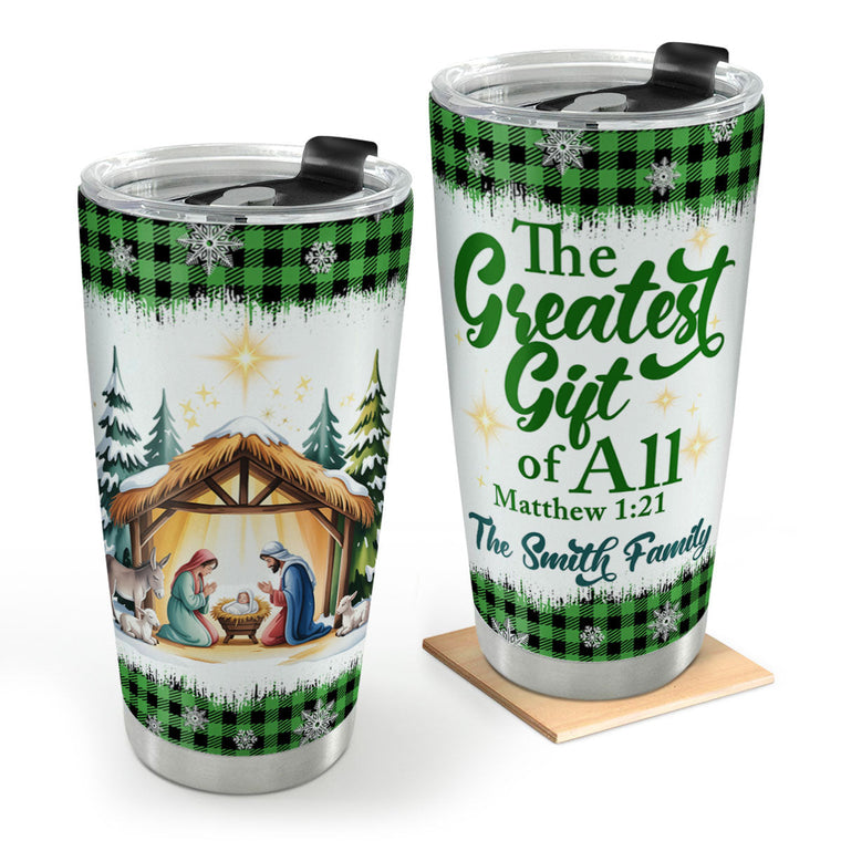 Faith-Inspired Gift - Personalized Stainless Steel Tumbler
