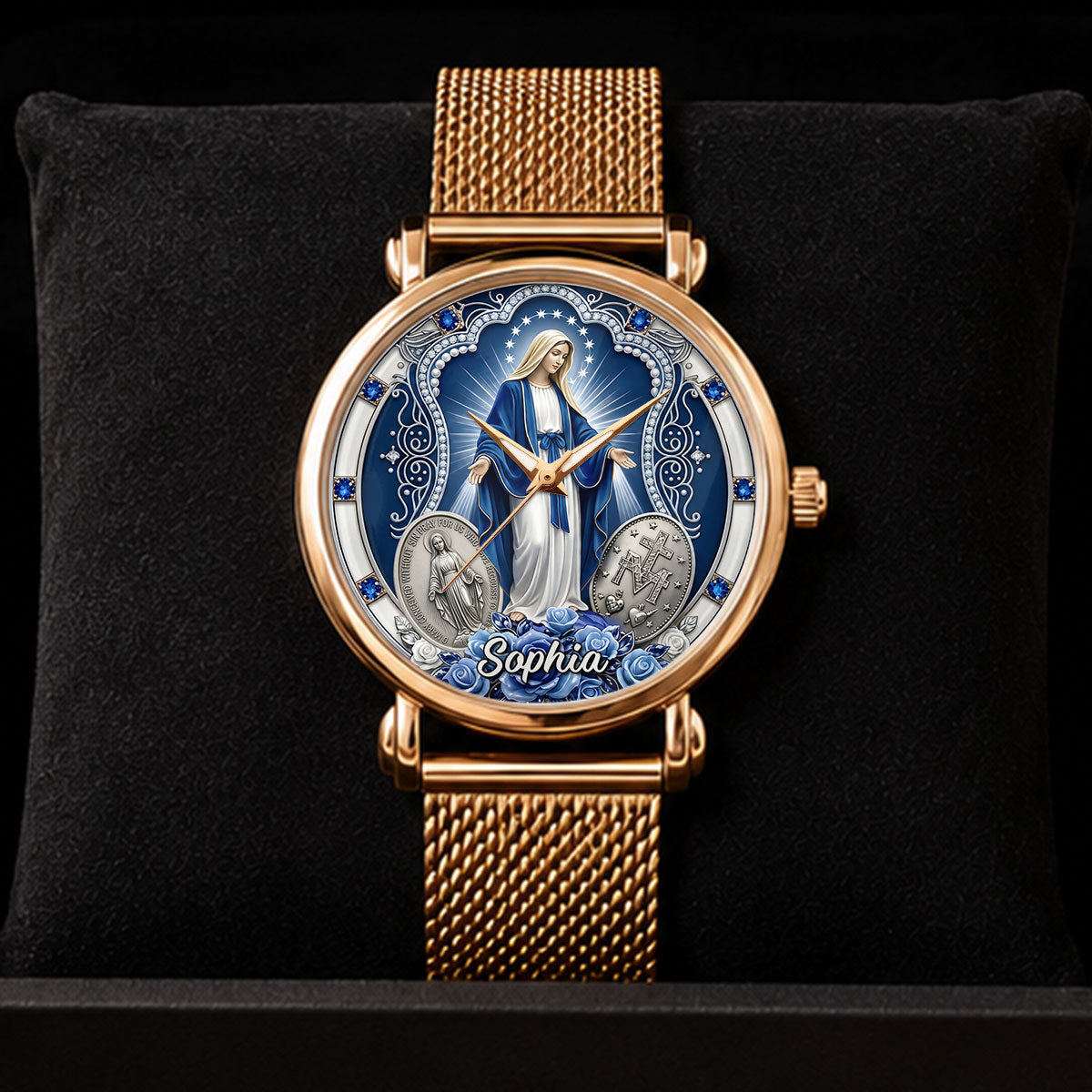 Midnight Miracle Of Mary - Personalized Women's Wrist Watch TC100015