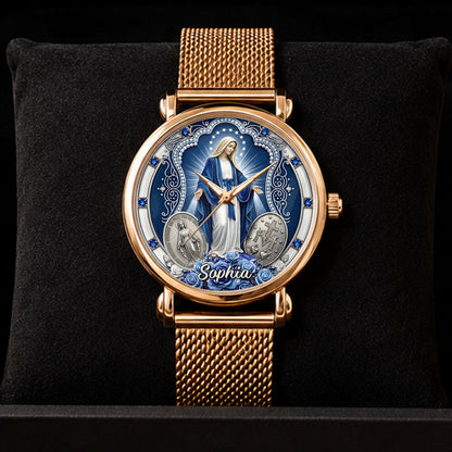 Midnight Miracle Of Mary - Personalized Women's Wrist Watch TC100015