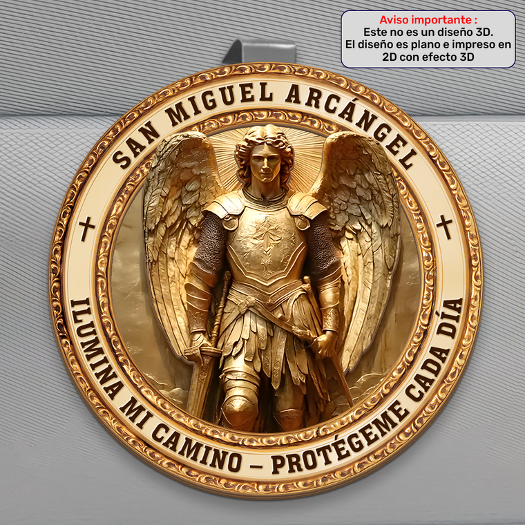 San Miguel Arcángel Guardian - Car Visor Clip