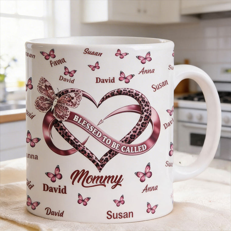 Blessed To Be Called Mom - Personalized Coffee Mug