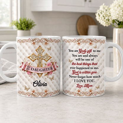You Are God's Gift To Me - Personalized Coffee Mug