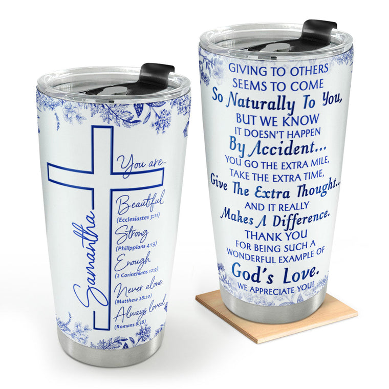 Faith-Inspired Gift for Pastor's Wife - Personalized Stainless Steel Tumbler