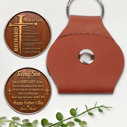 You Are God’s Gift To Me - Personalized Pocket Hug Christian Keepsake for Him