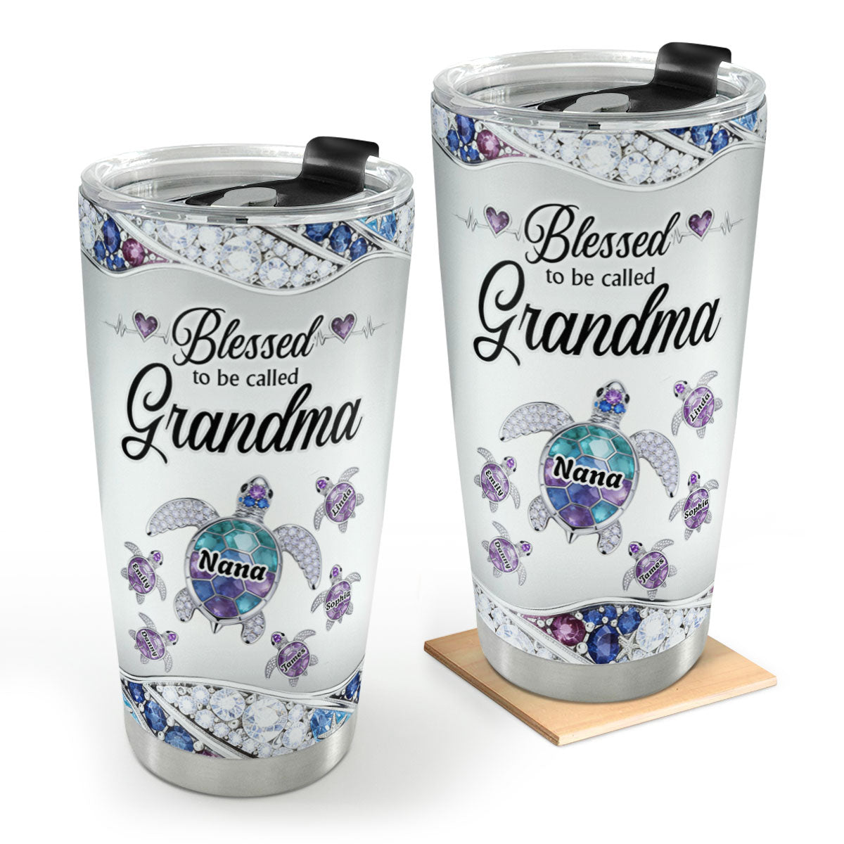 Blessed To Be Called Grandma - Personalized Stainless Steel Tumbler