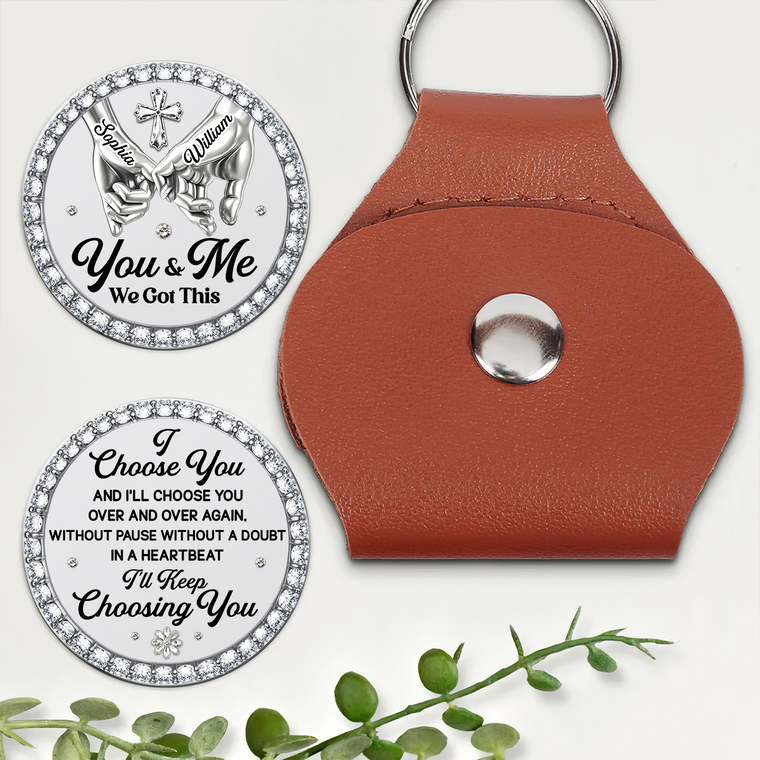 Choose You Over Again - Personalized Pocket Hug For Couples