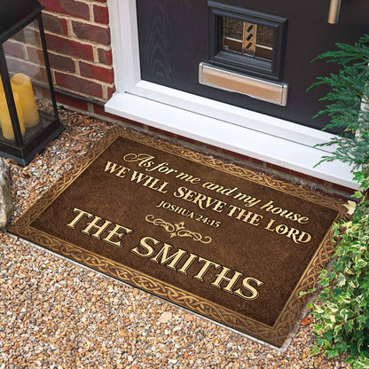 Bible Verse - Personalized Christian Doormat