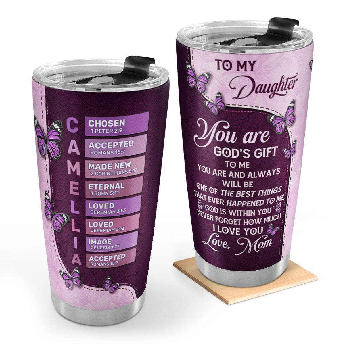 You Are God's Gift To Me - Personalized Stainless Steel Tumbler