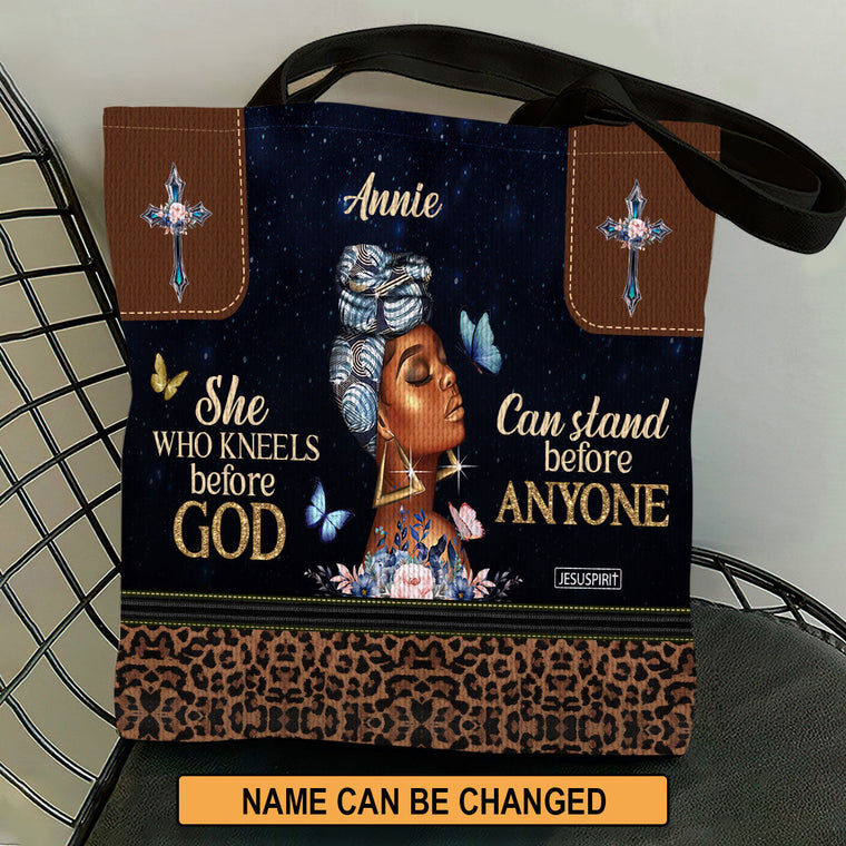 She Who Kneels Before God - Personalized Tote Bag GTTJS10193