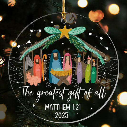Nativity Scene - Acrylic Christmas Ornament GOJS10316