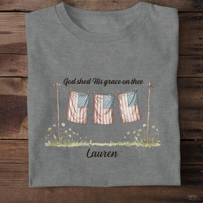 God Shed His Grace On Thee - Personalized 2D Unisex T-shirt GMJSTS200056