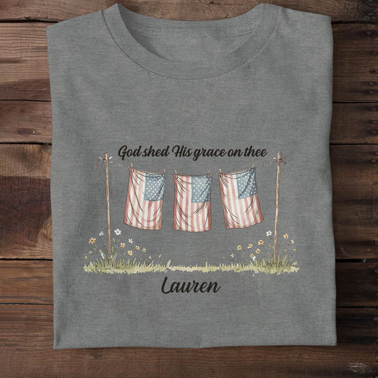 God Shed His Grace On Thee - Personalized 2D Unisex T-shirt GMJSTS200056