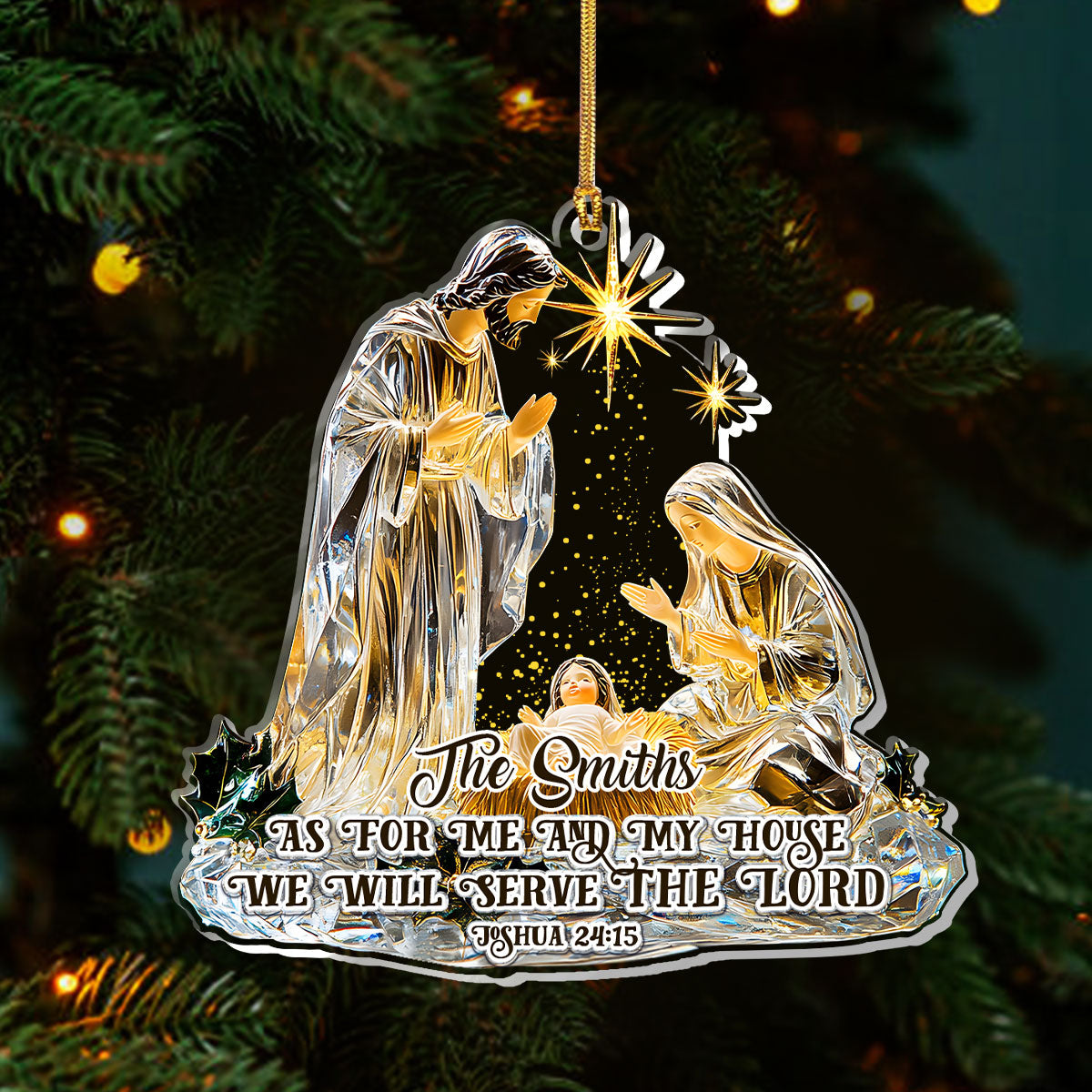 Christian Faith - Personalized Acrylic Ornament GOJS10052