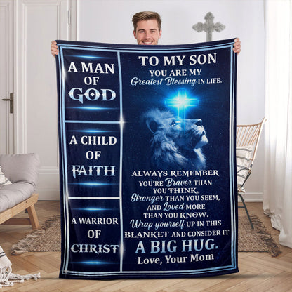 You Are My Greatest Blessing - Personalized Fleece Blanket GBJS10022