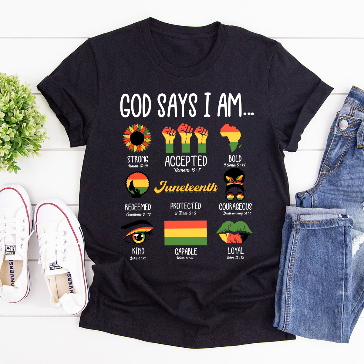God Says I Am - 2D Unisex T-shirt GMJSTS200077