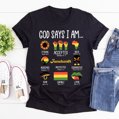 God Says I Am - 2D Unisex T-shirt GMJSTS200077