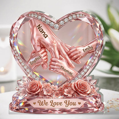 Hold Your Hand Forever - Personalized Acrylic Plaque GAPJS10071