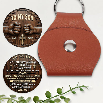 To My Son My Grandson My Boy - Personalized Pocket Hug