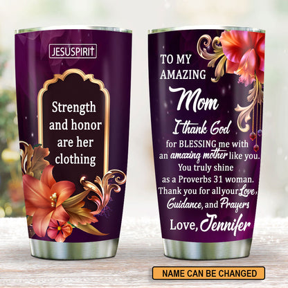 Thank You Mom - Personalized Stainless Steel Tumbler