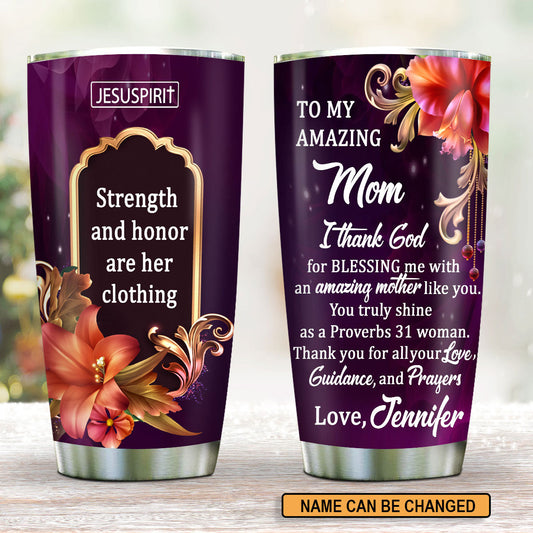 Thank You Mom - Personalized Stainless Steel Tumbler