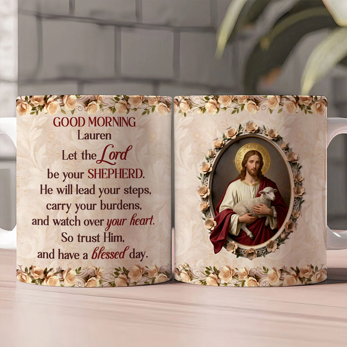 Let The Lord Be Your Shepherd - Personalized Coffee Mug