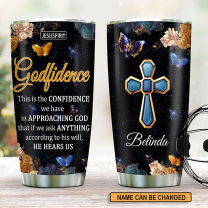 Christian Faith Quote - Personalized Stainless Steel Tumbler