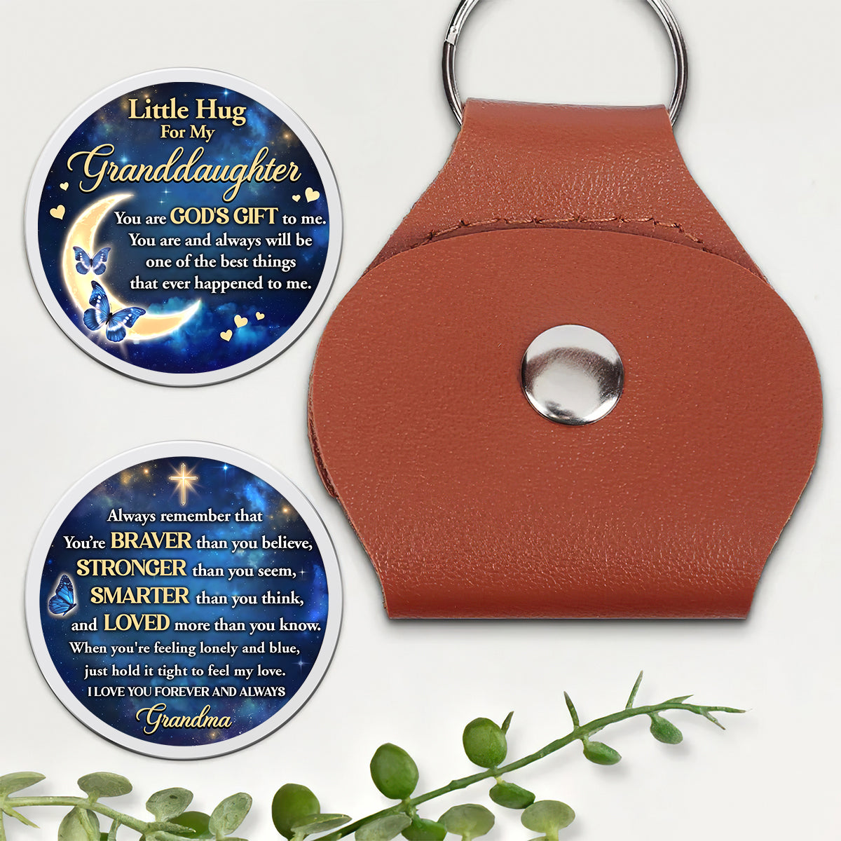 Endless Love In Every Hug - Personalized Pocket Hug - Keepsake for Granddaughter
