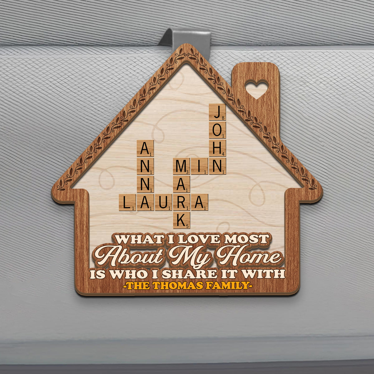What I Love Most About My Home - Personalized Car Visor Clip