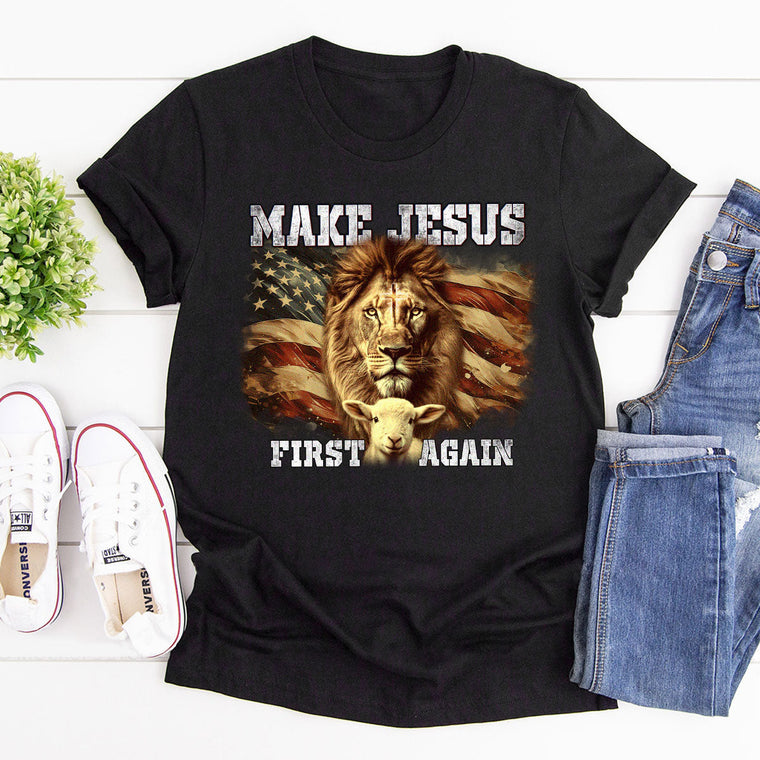 Make Jesus First Again - Unisex T-shirt GMJSTS200100