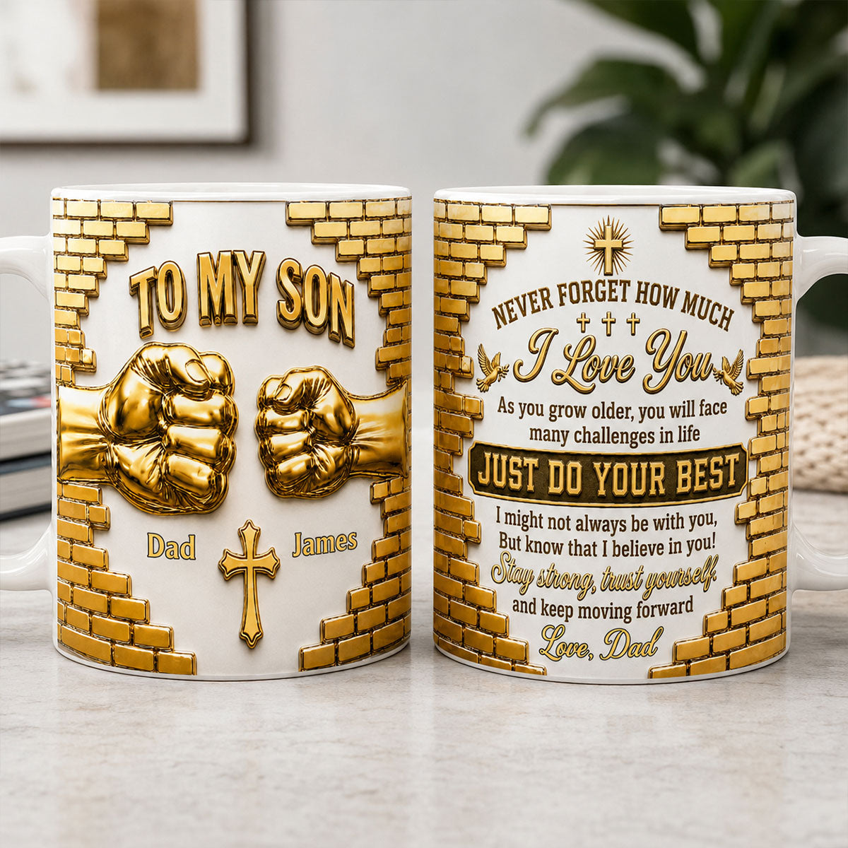 Just Do Your Best - Personalized Ceramic Coffee Mug