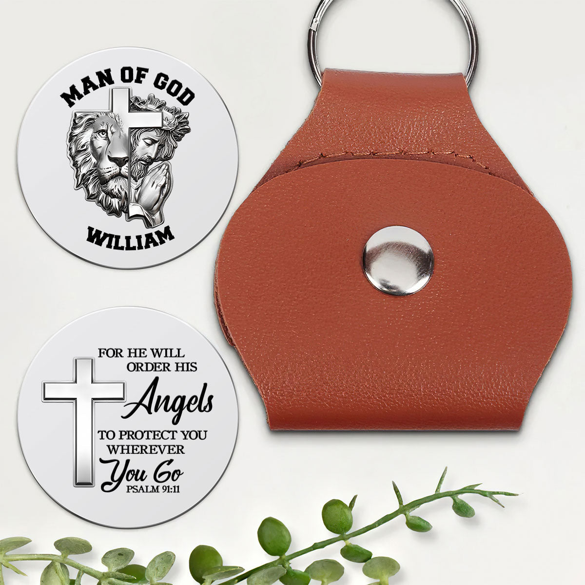 Man Of God - Personalized Pocket Hug Keepsake