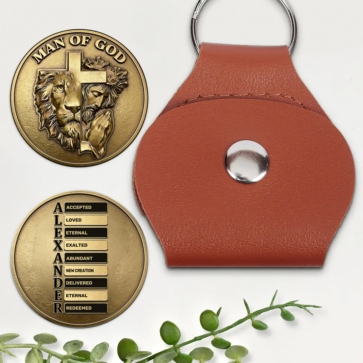 Man Of God - Personalized Pocket Hug Keepsake