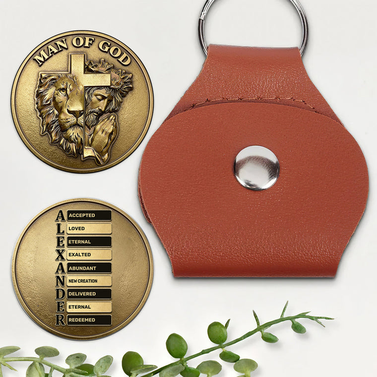 Man Of God - Personalized Pocket Hug Keepsake