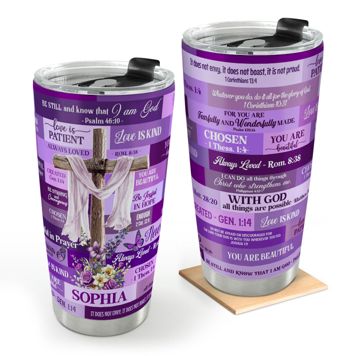 Be Still And Know That I Am God - Personalized Stainless Steel Tumbler
