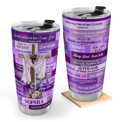 Be Still And Know That I Am God - Personalized Stainless Steel Tumbler