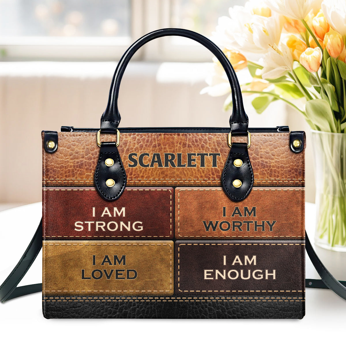 Faith-Inspired - Personalized Leather Handbag GMJSLB200079