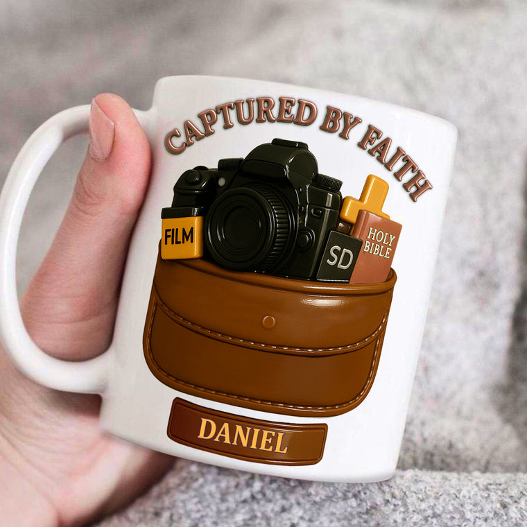 Captured By Faith - Personalized Christian Coffee Mug