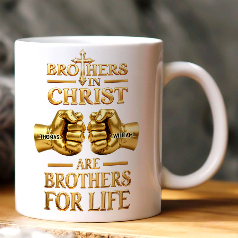 Brothers for Life - Personalized Ceramic Coffee Mug