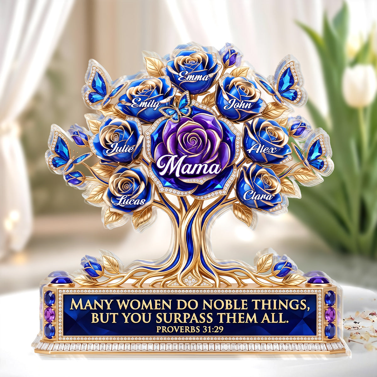 Proverbs 31:29 Gift for Mom - Personalized Acrylic Plaque GAPJS10004