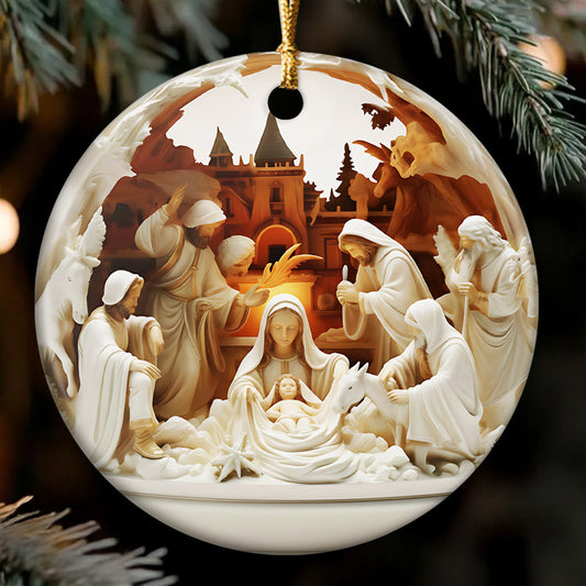 Faith at Home - Nativity Christmas Ornament GOJS10355
